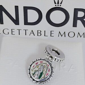 Pandora Colgante En Plata De Ley Virgen De Guadalupe Dangle Charm S925 Silver